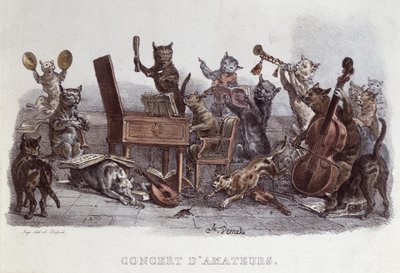 An Amateur Concert, engraved by Francois Seraphin Delpech by Carle Vernet